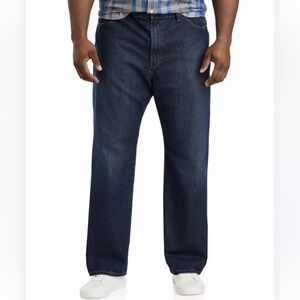 Nautica Jean Classic Dark Blue Wash Relax Five Pocket M 36x34 Cotton Brad Pocket